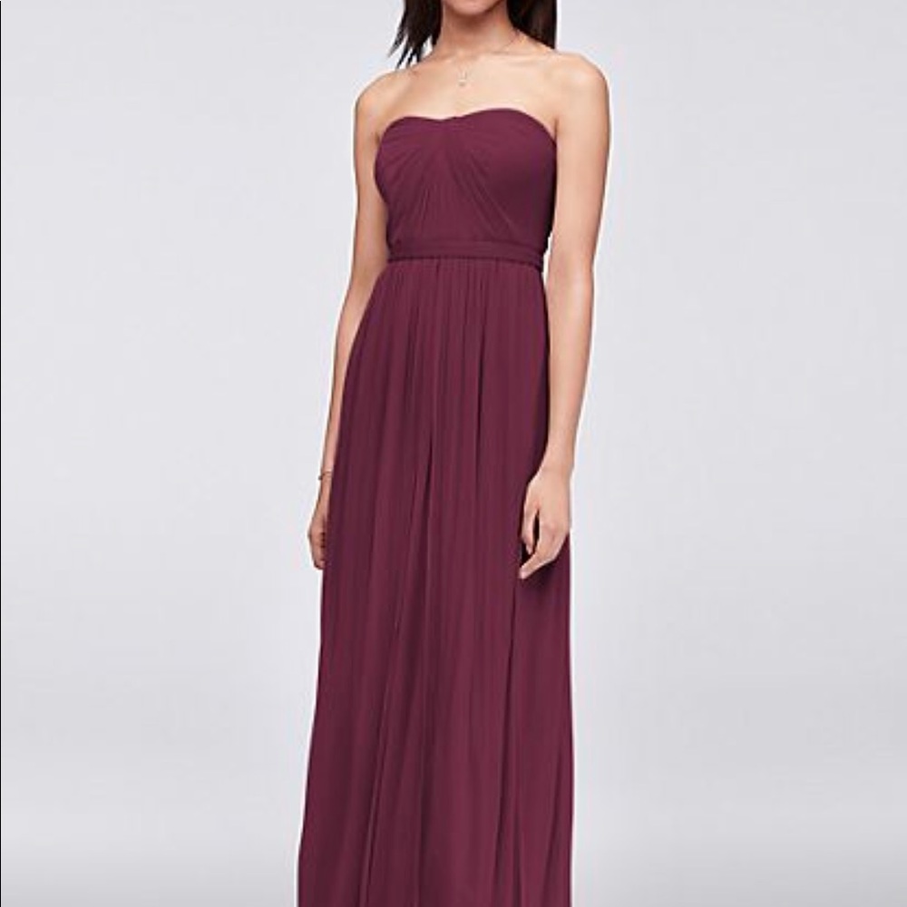 David’s Bridal Versa Convertible Mesh Dress